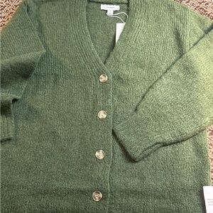Topshop Easy Oversized Boyfriend Fit Longline Knit Cardigan
